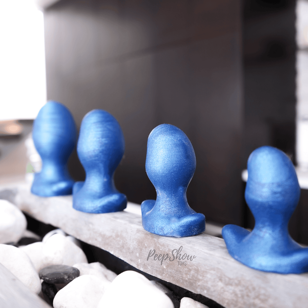 Oxballs Ergo Soft Blueballs Silicone Butt Plug, 5 Sizes