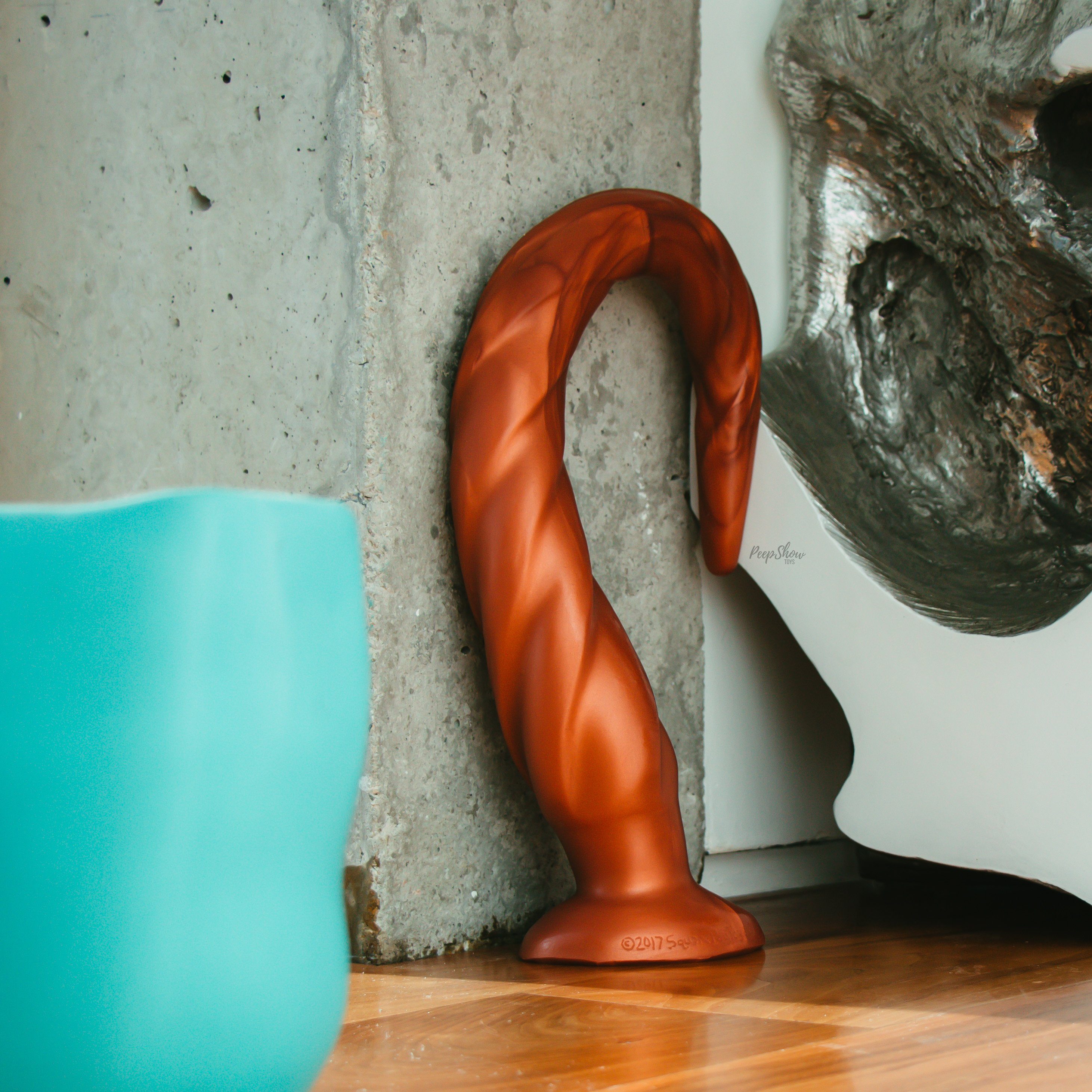 SquarePegToys® Slink™ Vortex SuperSoft Silicone Depth Probe