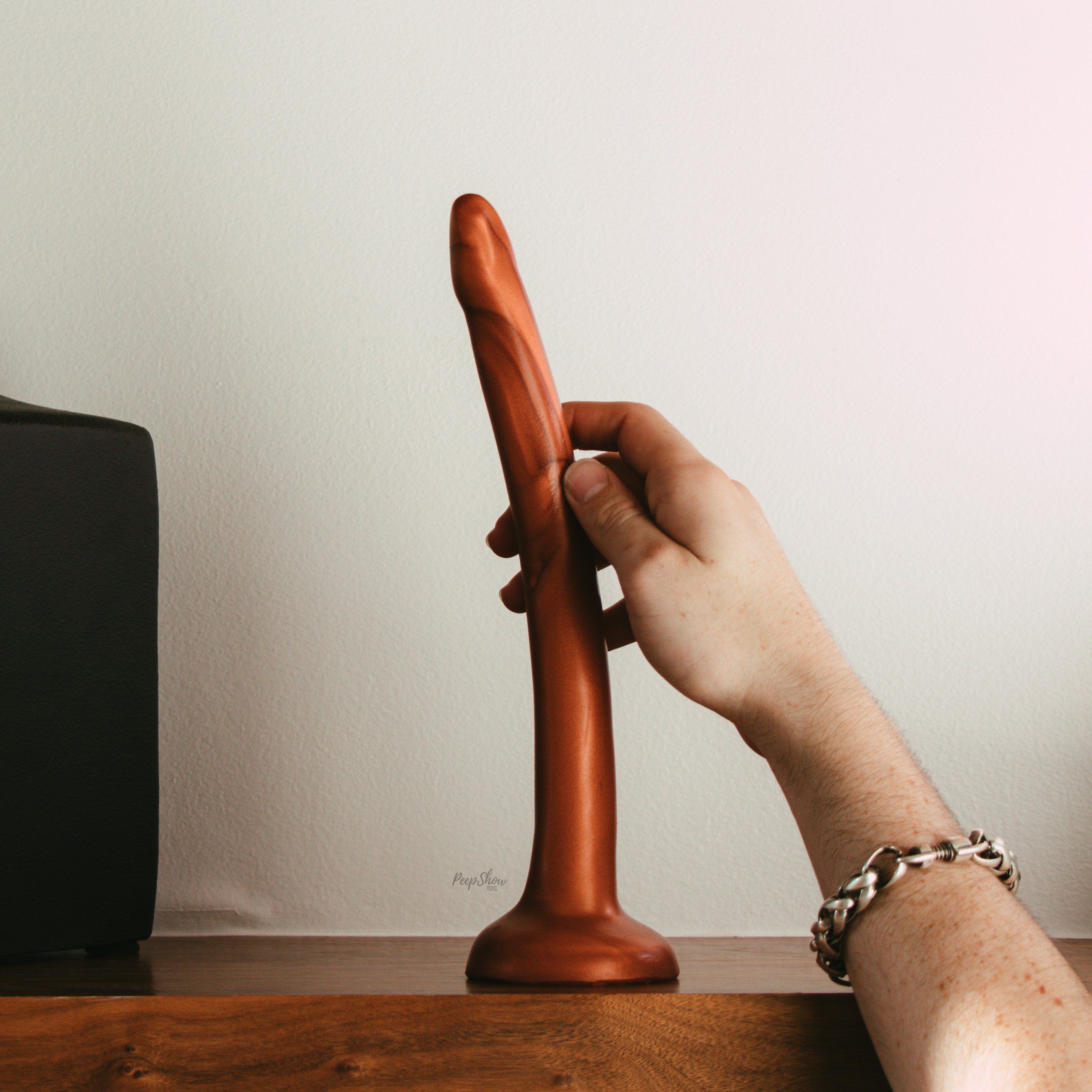 SquarePegToys® The Slim SuperSoft Silicone Deepthroat Dildo / Depth Probe