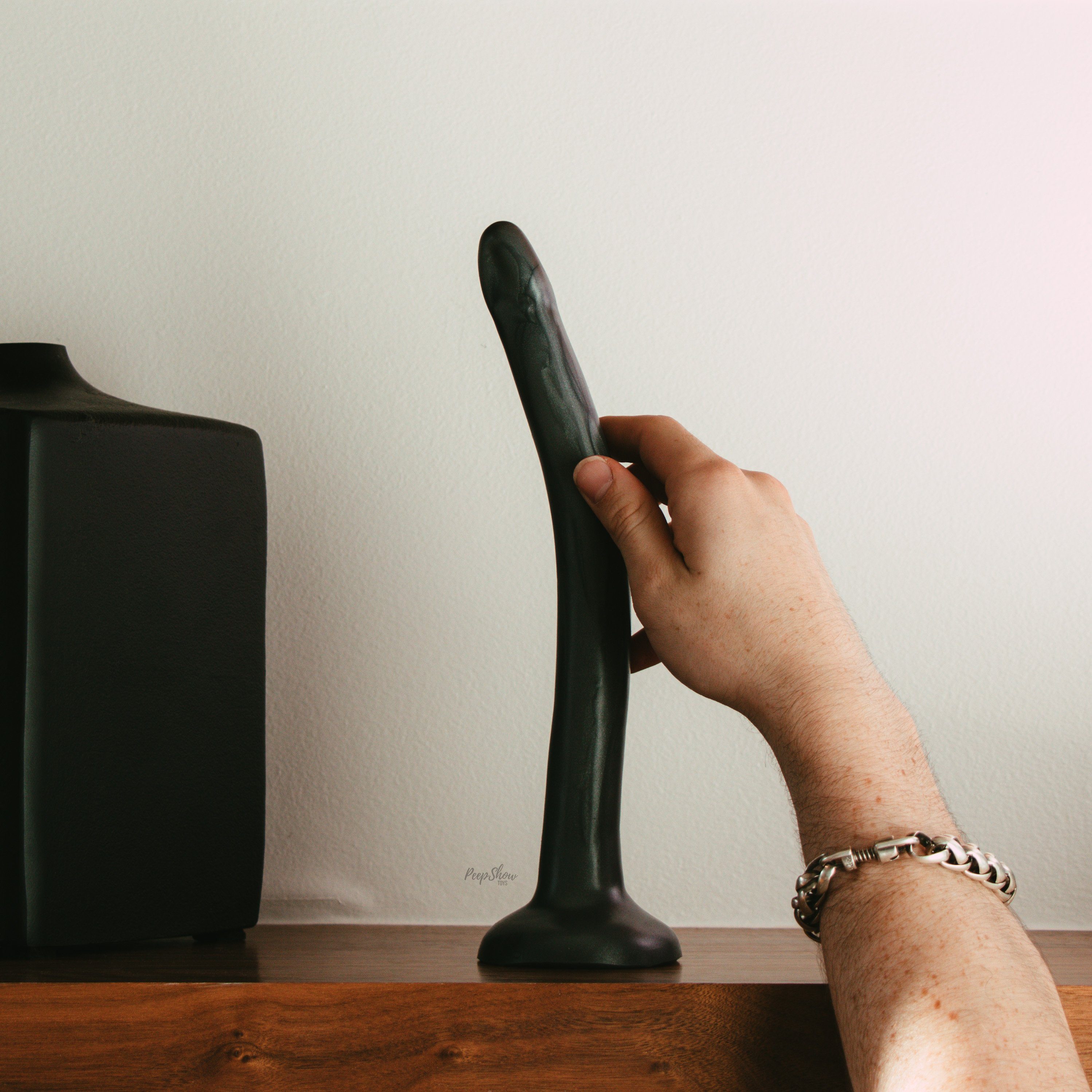 SquarePegToys® The Slim SuperSoft Silicone Deepthroat Dildo / Depth Probe