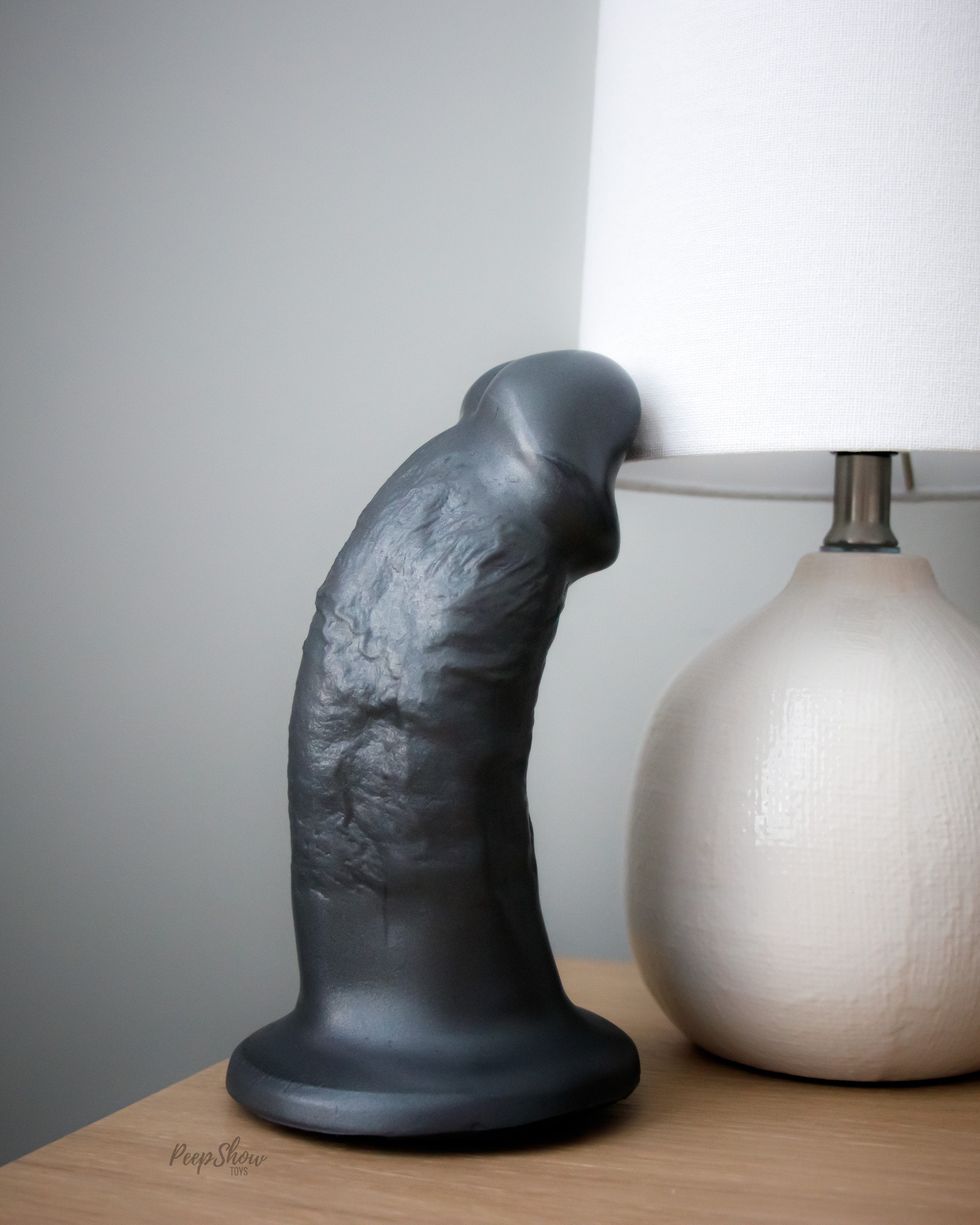 SquarePegToys® Steve Harness - Suction Cup, SuperSoft Silicone Dildo