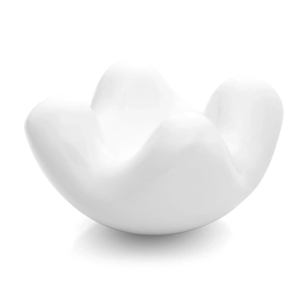 Contour White Ceramic Massage Stone