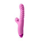 Luxe Nova Thrusting Throbbing Dual-Stimulation Vibrator