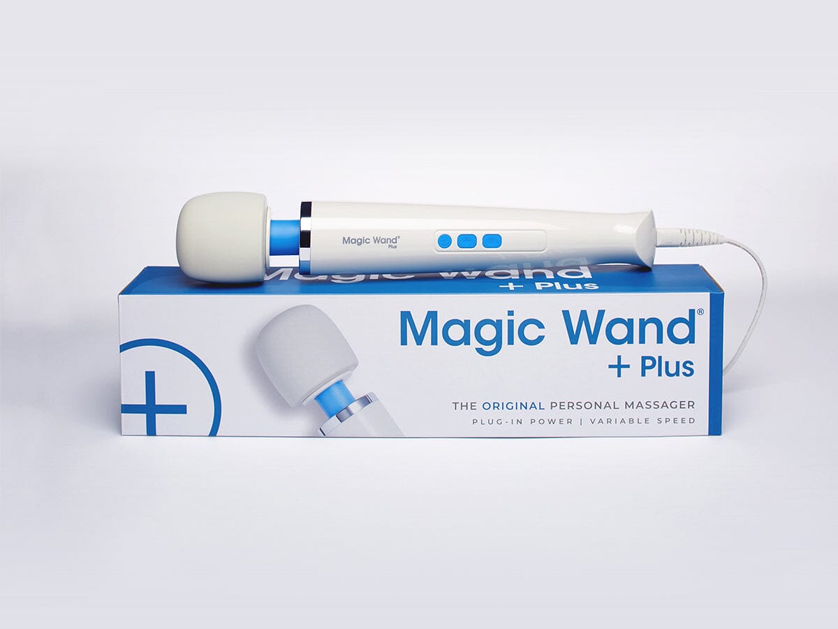 Magic Wand Plus 4-Speed Corded Wand Massager with Silicone Head