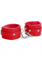 Ouch! Plush Leather Ankle Cuffs by Shots