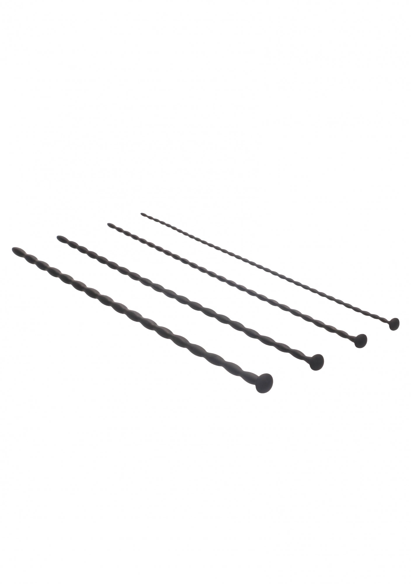Silicone Spiral Screw Plug Set - Urethral Sounding
