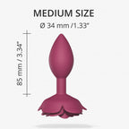 Open Roses Silicone Anal Plug