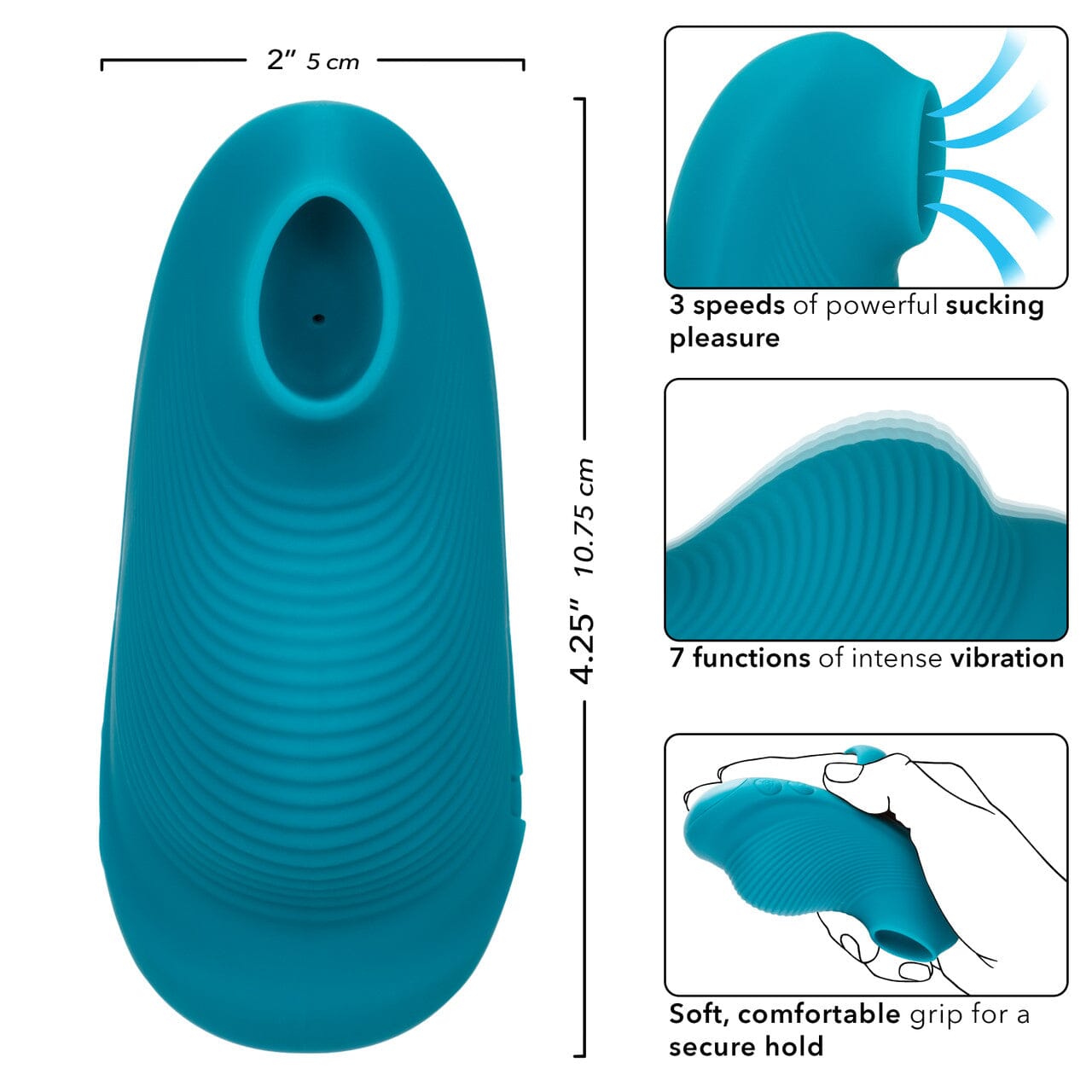 Envy™ Handheld Suction Massager & Vibrator