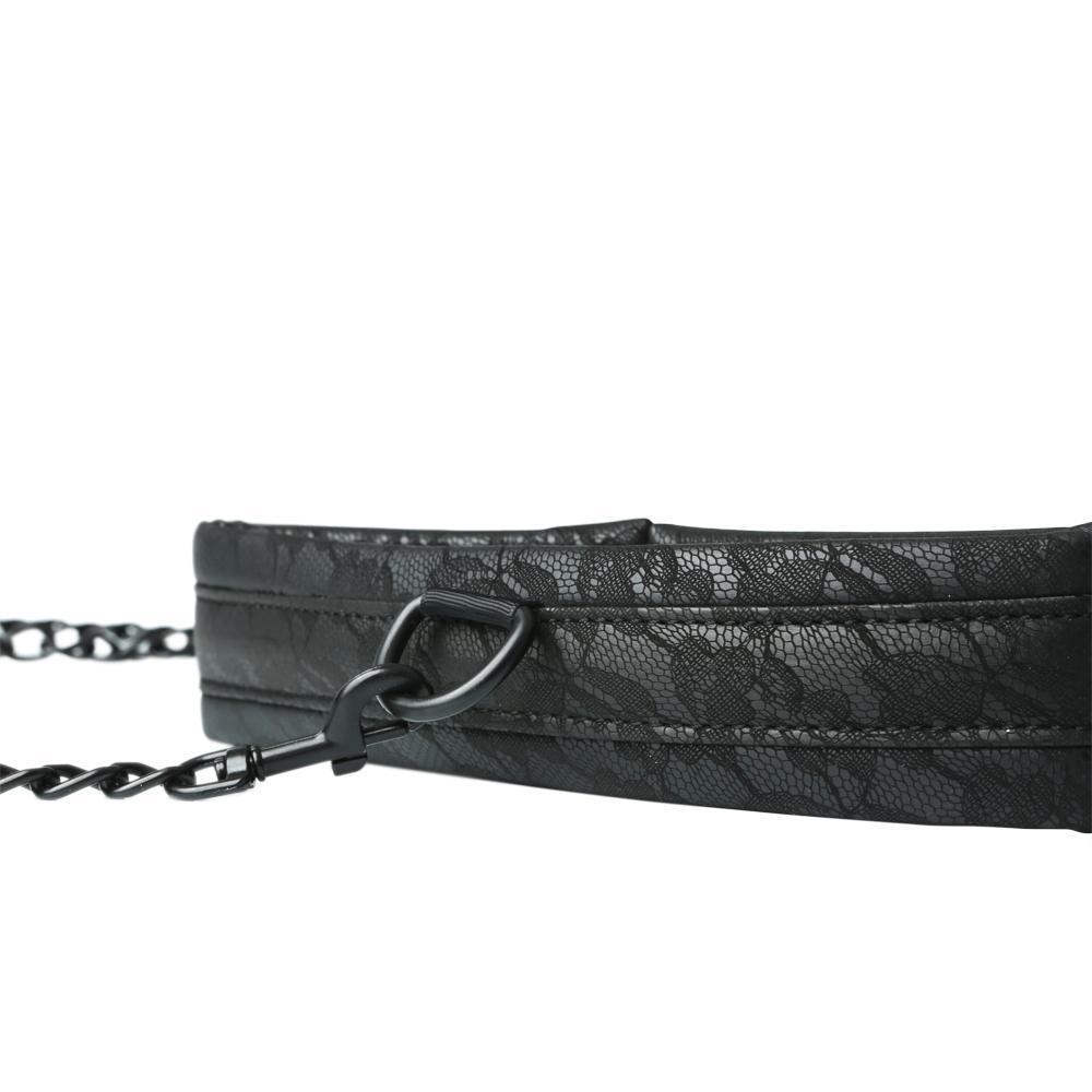 Midnight Lace Collar and Leash by Sportsheets