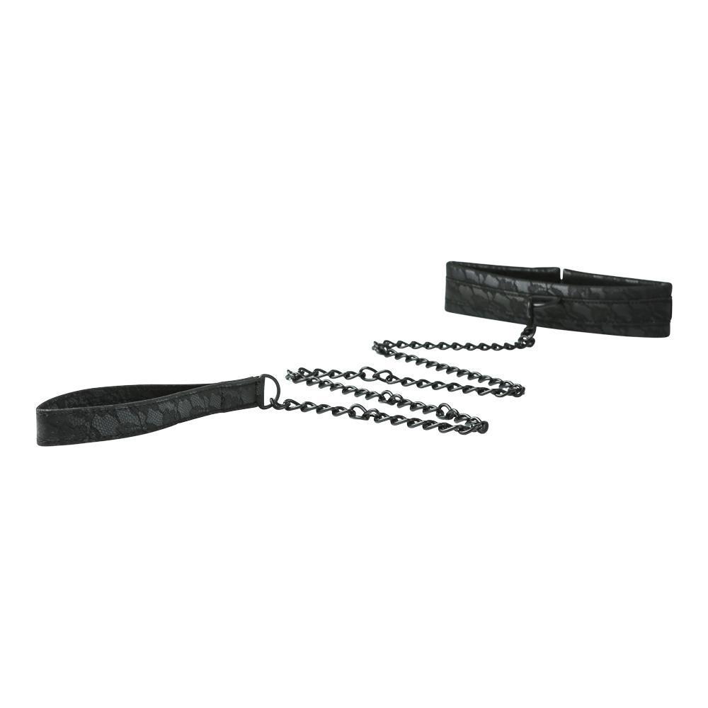 Midnight Lace Collar and Leash by Sportsheets