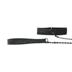 Midnight Lace Collar and Leash by Sportsheets