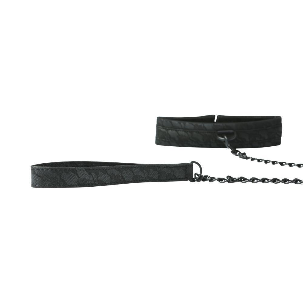 Midnight Lace Collar and Leash by Sportsheets