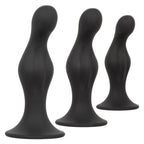 CalExotics Silicone Anal Ripple Kit - 3 Butt Plugs