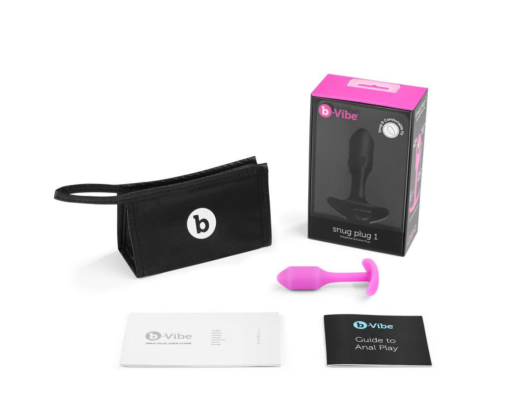 b-Vibe Snug Plug Weighted Silicone Butt Plugs - 7 Sizes
