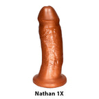 SquarePegToys® Nathan Harness - SquarePegHole™, SuperSoft Silicone Dildo