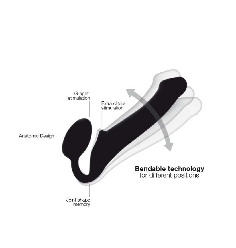 Strap-On-Me Bendable "Strapless Strap-On" Dildo