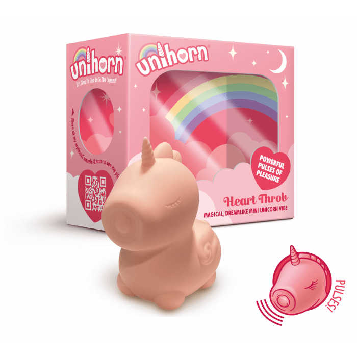Unihorn Heart Throb - Clitoral Pulsing Vibrator with Dual Motors