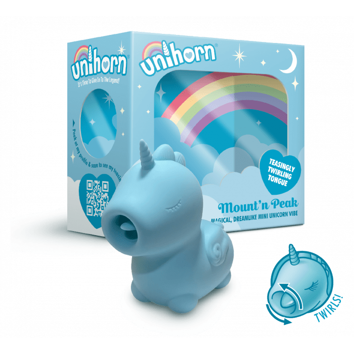 Unihorn Mount'n Peak - Clitoral Tongue-ing Vibrator with Dual Motors