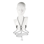 Saffron Nipple to Clit Clamps with Collar
