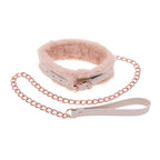 Peaches n Creame Fur Collar with Leash
