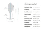 b-Vibe Vibrating Snug Plug Weighted Silicone Butt Plug