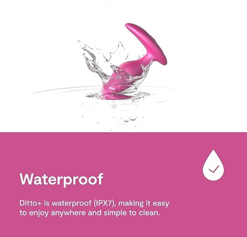 We-Vibe Ditto+ Vibrating Butt Plug App & Remote Control Vibe for Men