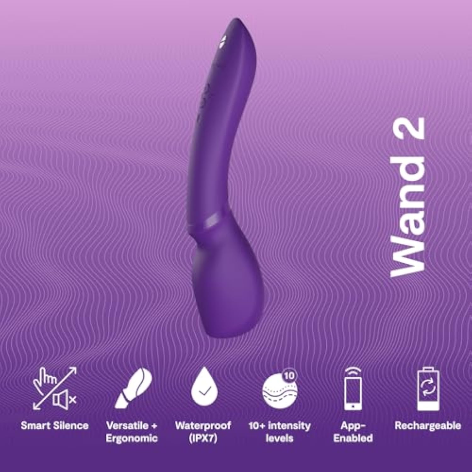 We-Vibe Wand 2 Personal Massager Vibrator App Controlled G-Spot Stimulator Vibrator Dildo Adult Sex Toy for Women Female
