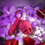 Wild Rose Vibrator by Evolved - Thrusting + Moving Tongue