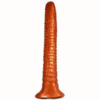 SquarePegToys® Worm - Long Anal Toy in SuperSoft Bronze Silicone