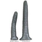 SquarePegToys® Worm - Long Anal Toy in SuperSoft Bronze Silicone