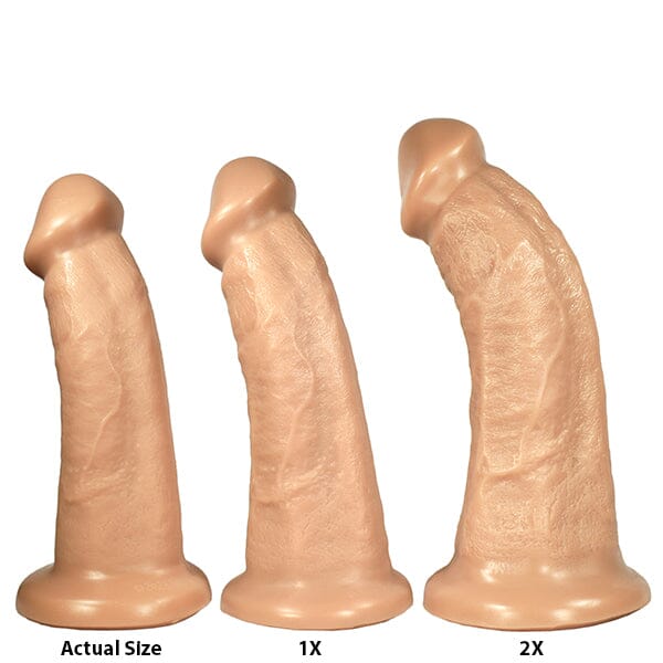 SquarePegToys® Wyatt Harness - SquarePegHole™, SuperSoft Silicone Dildo
