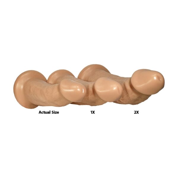 SquarePegToys® Wyatt Harness - SquarePegHole™, SuperSoft Silicone Dildo
