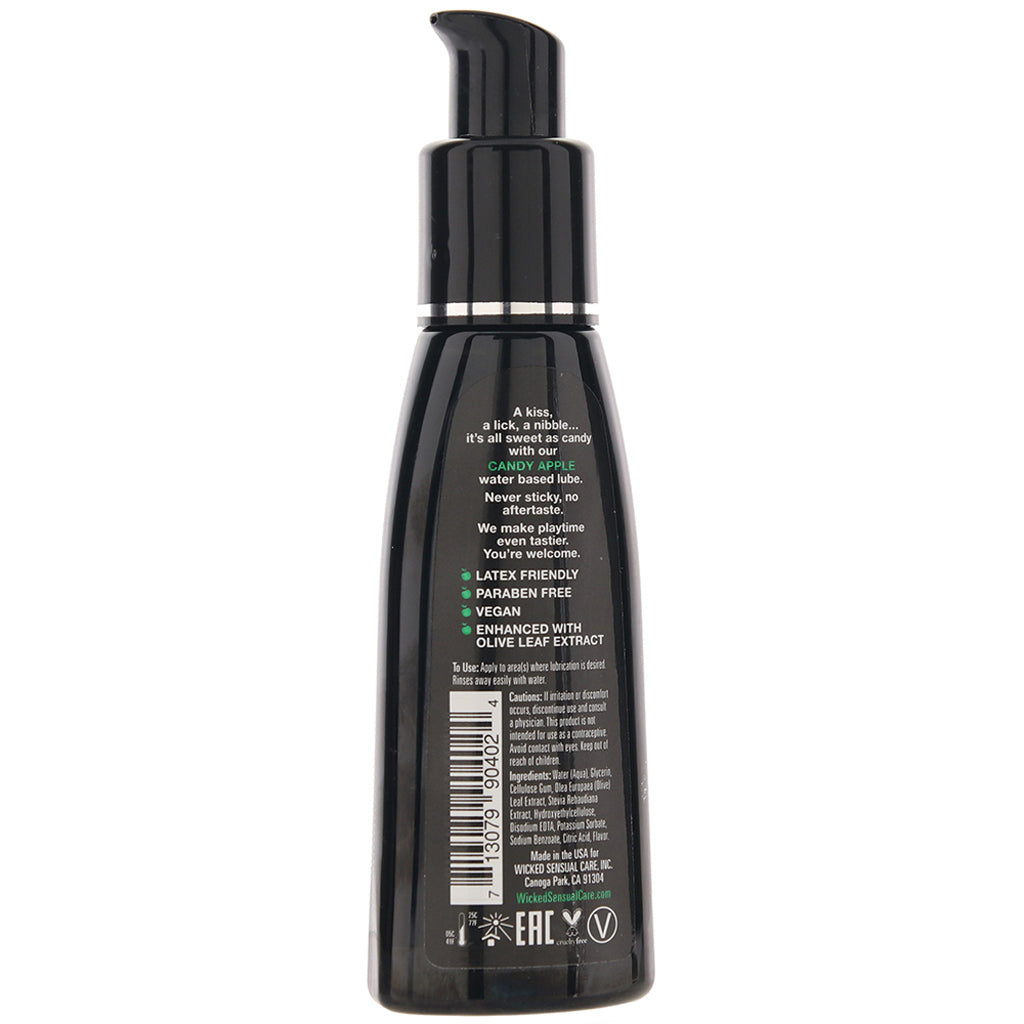 Aqua Flavored Lube 2oz/60ml in Candy Apple