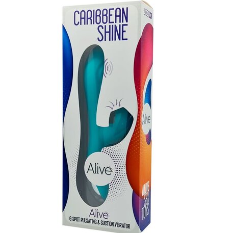 Alive Caribbean Shine - Multifunction Vibrator - G Spot Teal