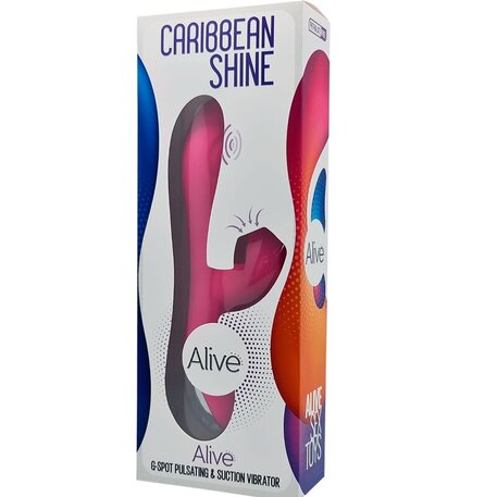 Alive Caribbean Shine - Multifunction Vibrator - G Spot Fuchsia