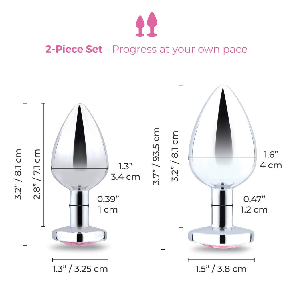 B-Vibe Jewel Metal Training Set