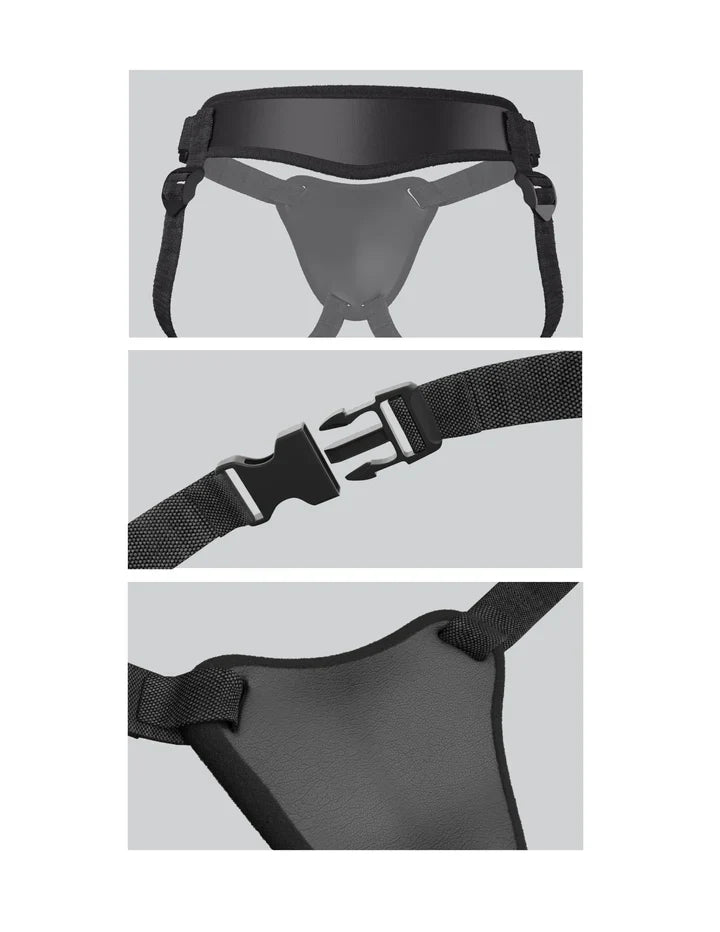 Body Dock Elite Harness for Suction Cup Dildos, Padded Backing