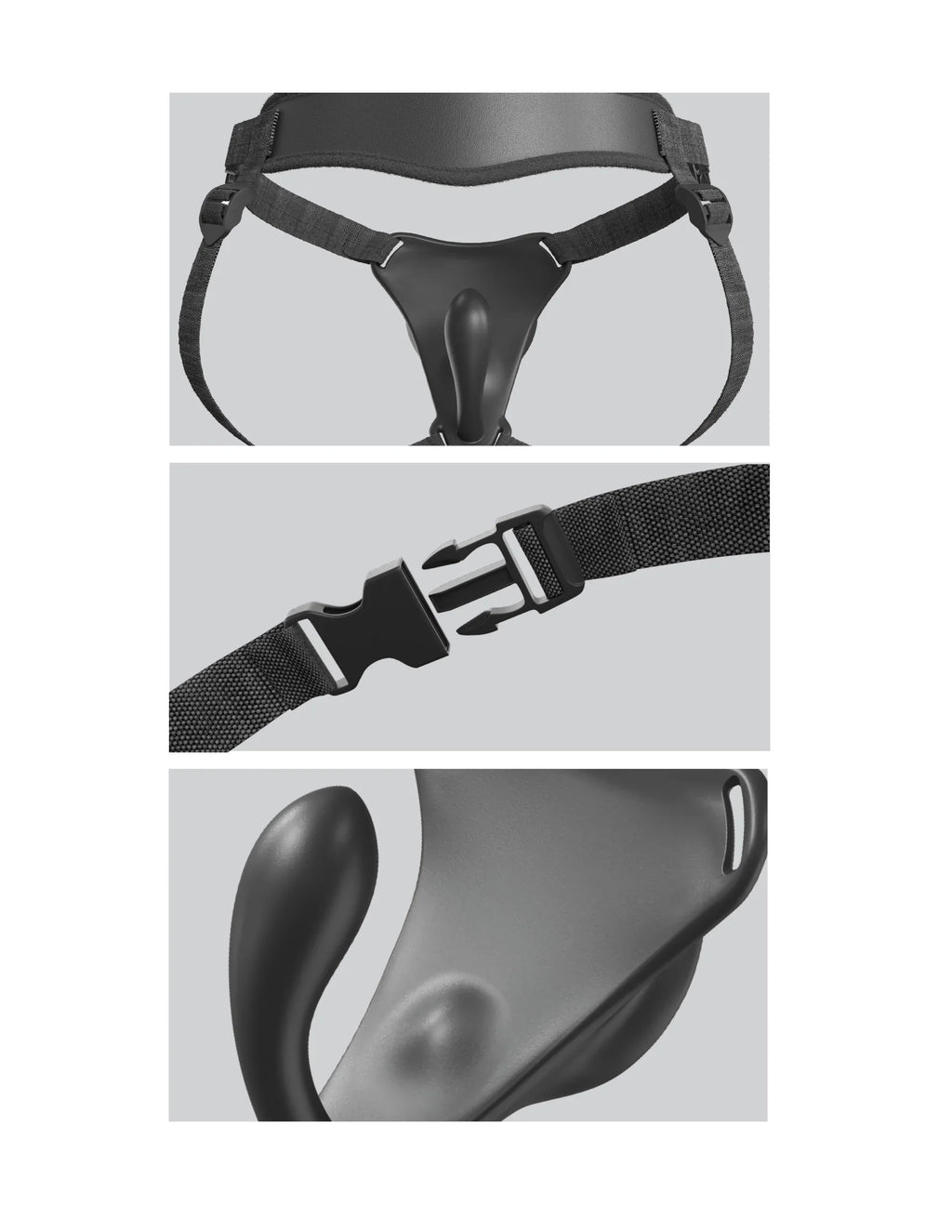 Body Dock G-Spot Pro vibrating vagina plug strap-on harness