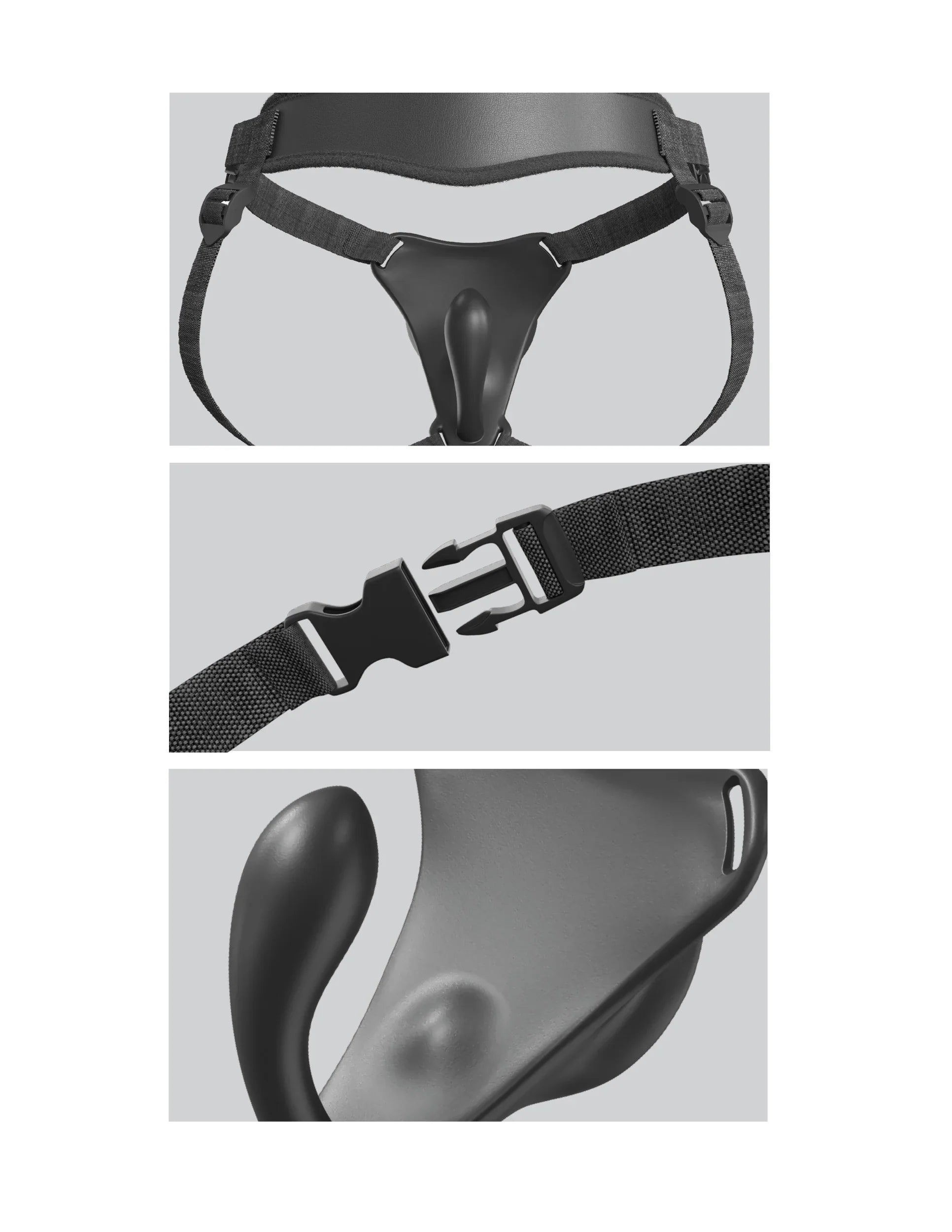 Body Dock G-Spot Pro vibrating vagina plug strap-on harness