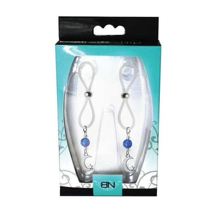 Bijoux de Nip Nipple Halos with Moon and Star Charm