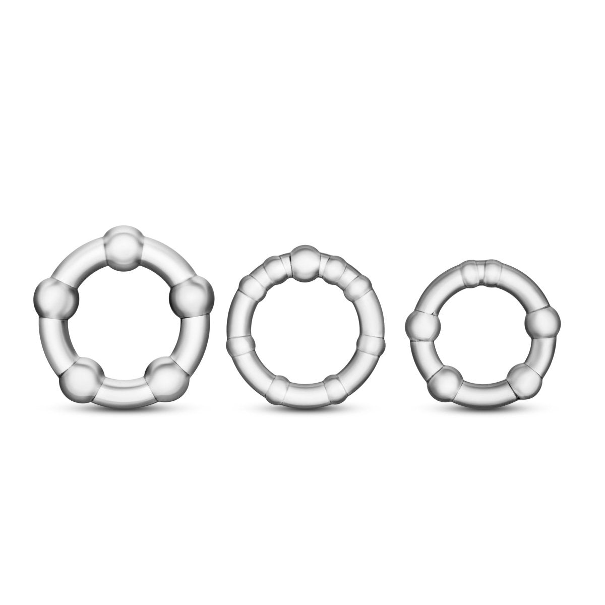 Blush Stay Hard Beaded Cock Rings