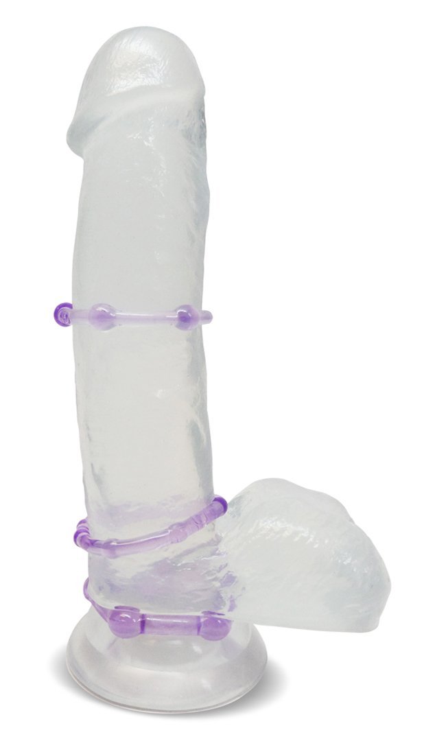 Blush Stay Hard Beaded Cock Rings