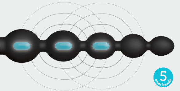 b-Vibe Cinco Remote Control Anal Beads