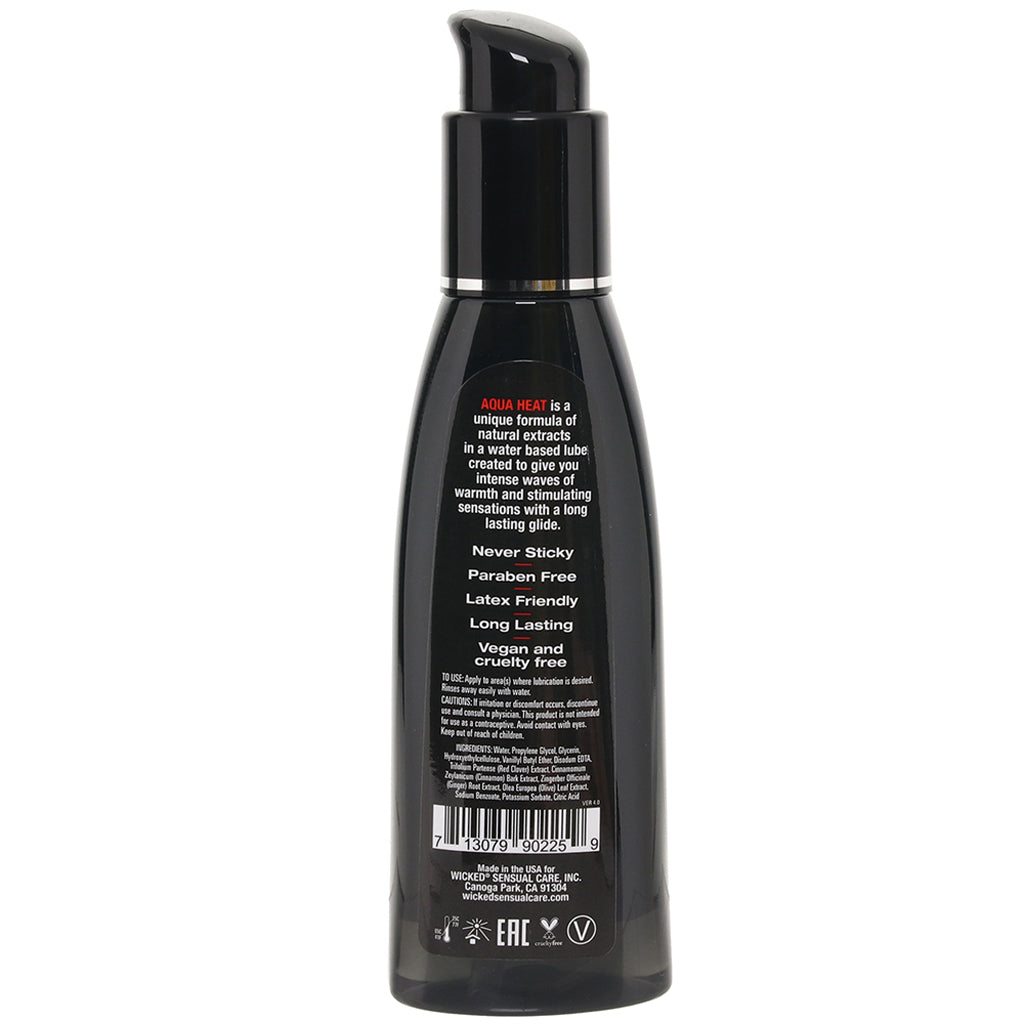 Aqua Heat Lube 4oz/120ml in Warming
