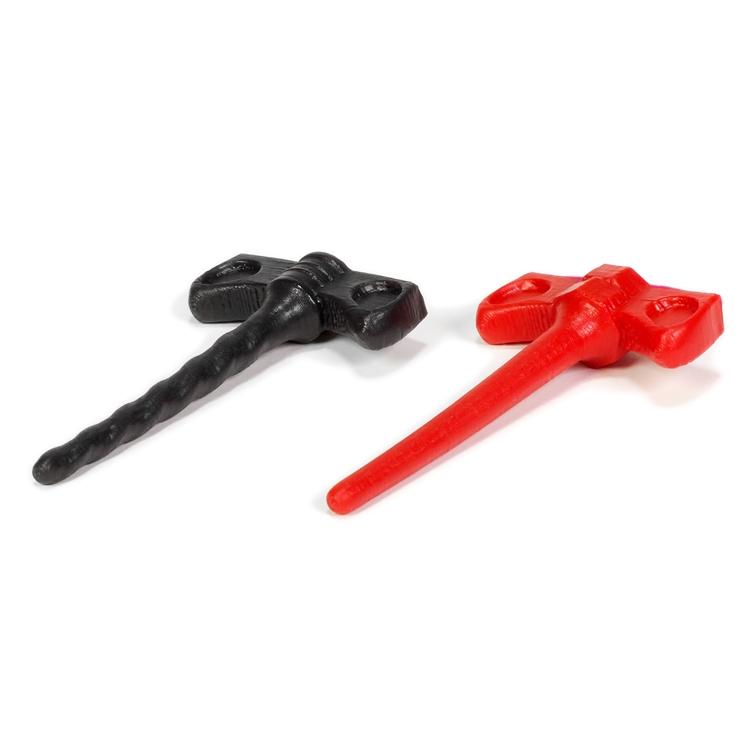 Oxballs Cock Screw Silicone Urethral Sound Kit, Set of 2