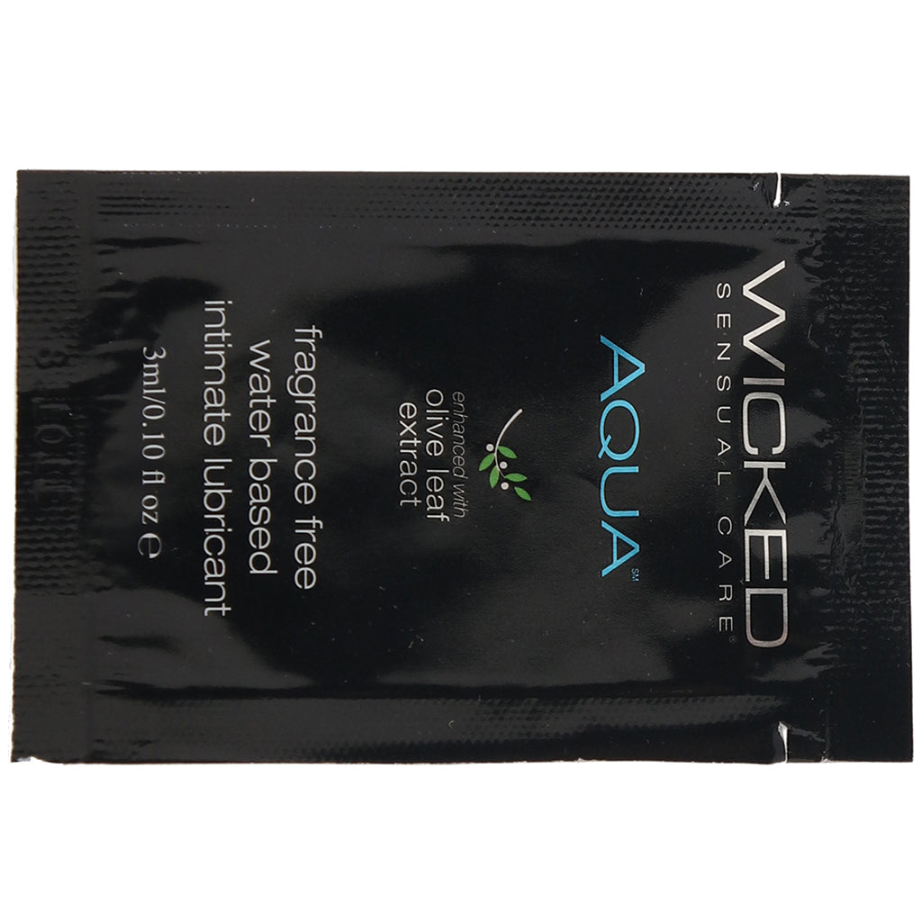 Aqua Fragrance Free Water Based Lube .10oz/3ml