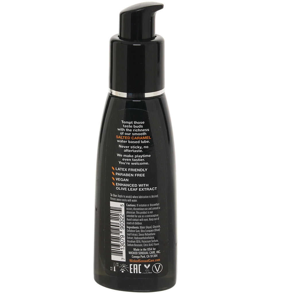 Aqua Flavored Lube 2oz/60ml in Salted Caramel