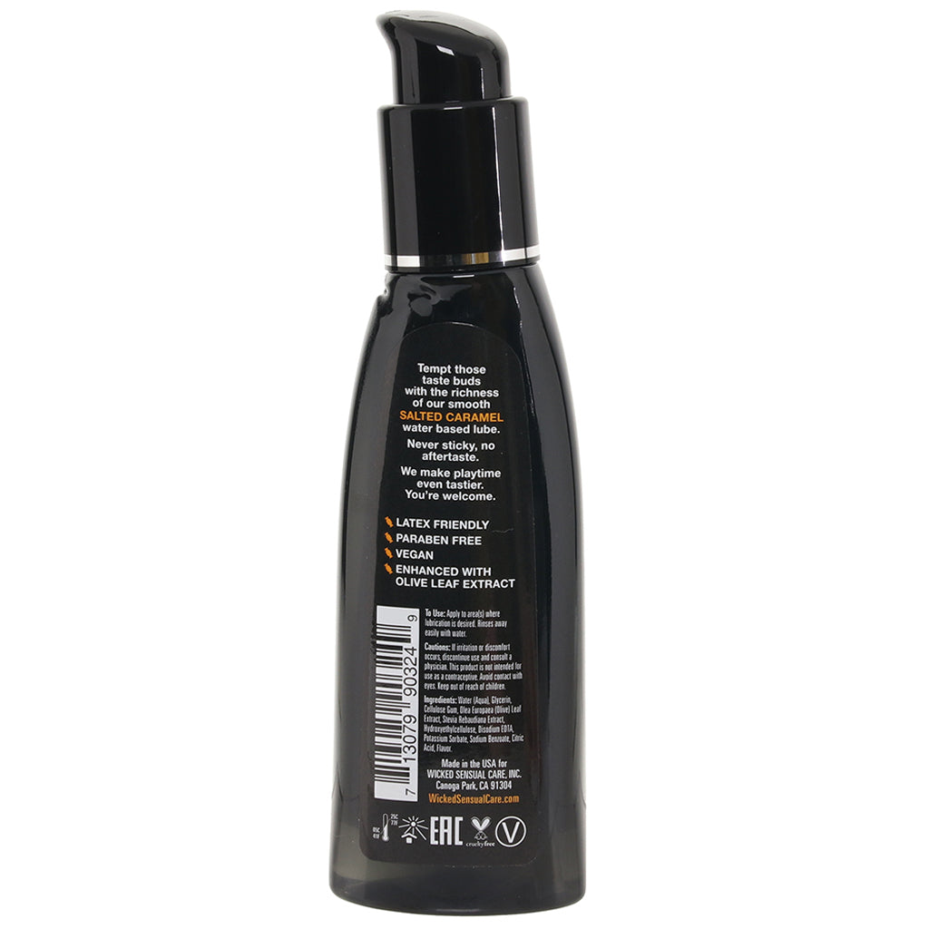 Aqua Flavored Lube 4oz/120ml in Salted Caramel