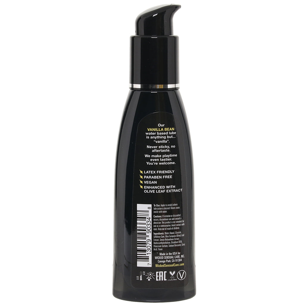 Aqua Flavored Lube 4oz/120ml in Vanilla Bean
