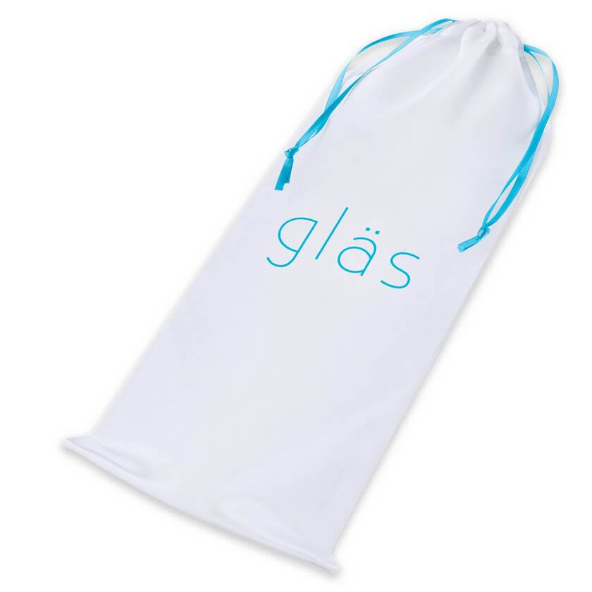 8" Glass Ribbed G-Spot